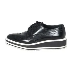 Prada Platform Leather Oxfords Hero Walk Retro Core