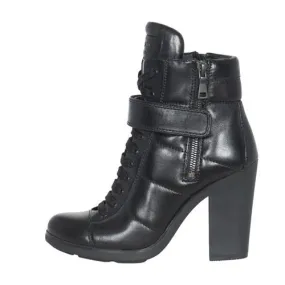 Queen Fit Play Mode Prada Sport Leather Lace-Up Boots