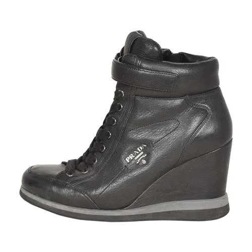 Waterproof Outdoor Travel Soft Cushioning Prada Sport Leather Wedges