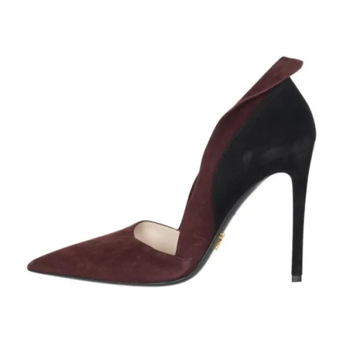 Road Long Prada Suede Colourblock Pumps
