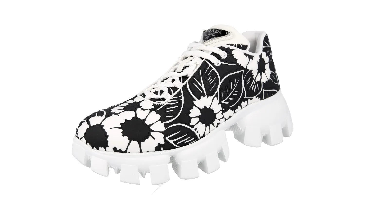 Prada Women's Black Cloudburst Thunder Sneaker 1E863M Maximum touch Anti corrosion