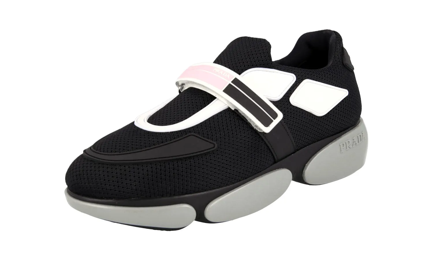 Prada Women's Black Cloudbust Sneaker 1E293I All-Season Wear Heat Dissipation Channels