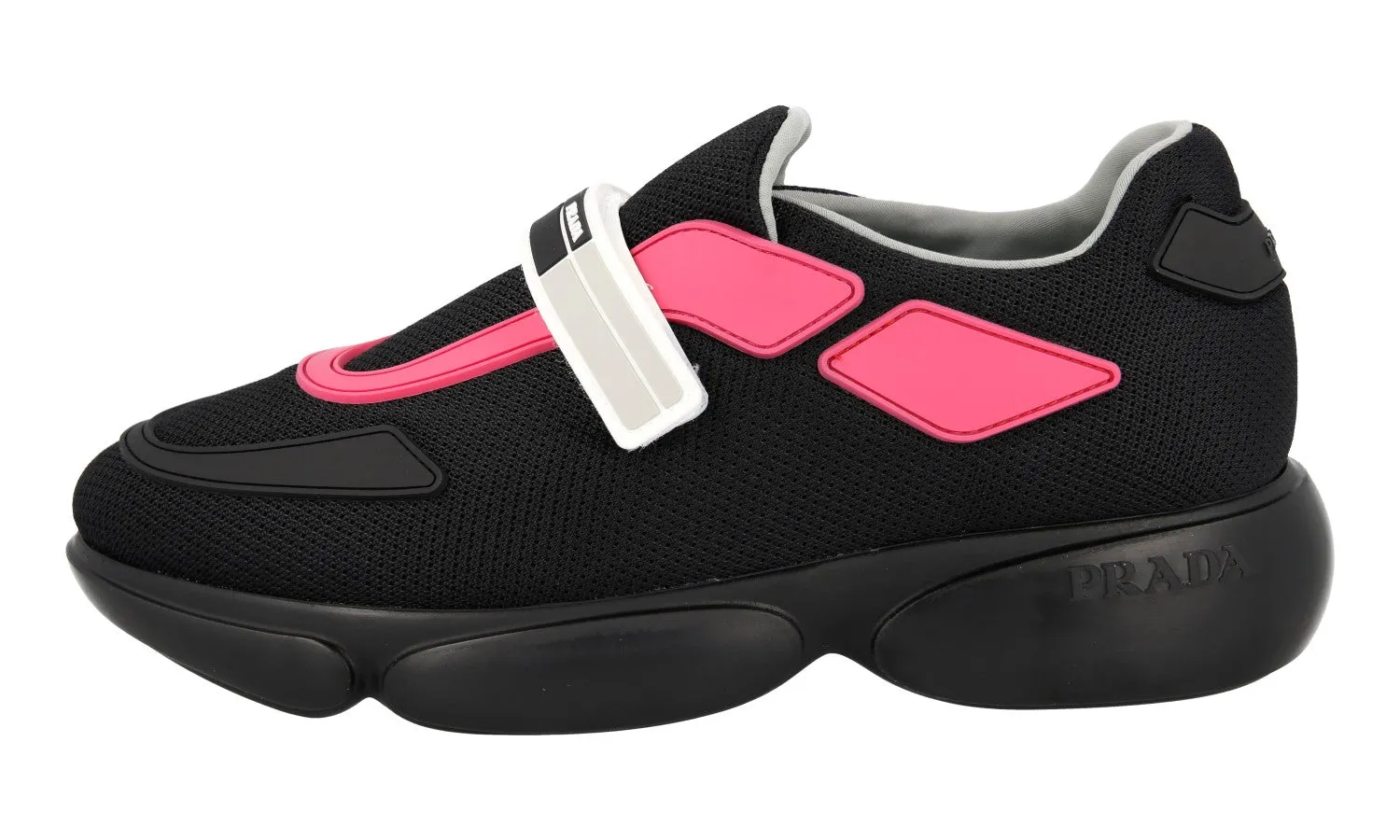 Prada Women's Black Cloudbust Sneaker 1E293I Bounce Back Technology
