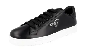 Torsion Rigidity System Prada Women's Black Leather Downtown Sneaker 1E904M