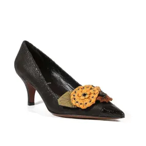 Prada Women's Black leather Pumps 1P6317 (PRW12) Youth Fresh Action Ready