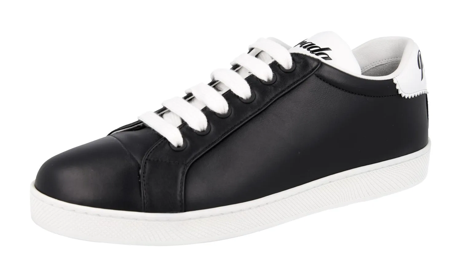 Prada Women's Black Leather Sneaker 1E565L Move All Day Speed-Friendly