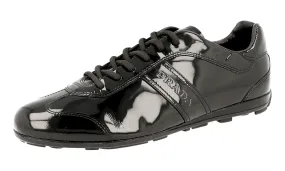 Prada Women's Black Leather Sneaker 3E4126 Trail Style