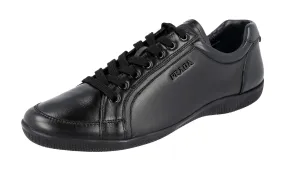 Durable Binding Prada Women's Black Leather Sneaker 3E5620
