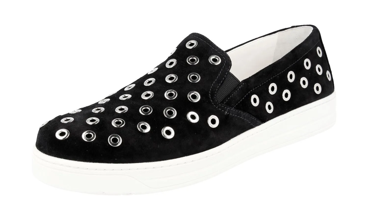 Precision Edge Design Quick Errands Prada Women's Black Leather Sneaker 3S6159