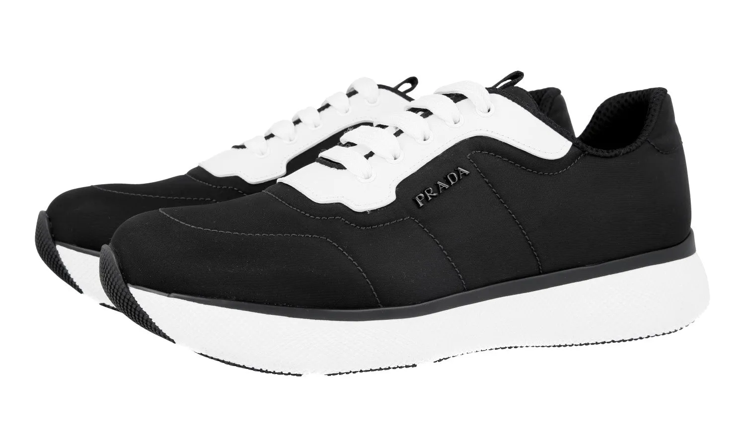 Soft Collar Prada Women's Black Sneaker 1E3591