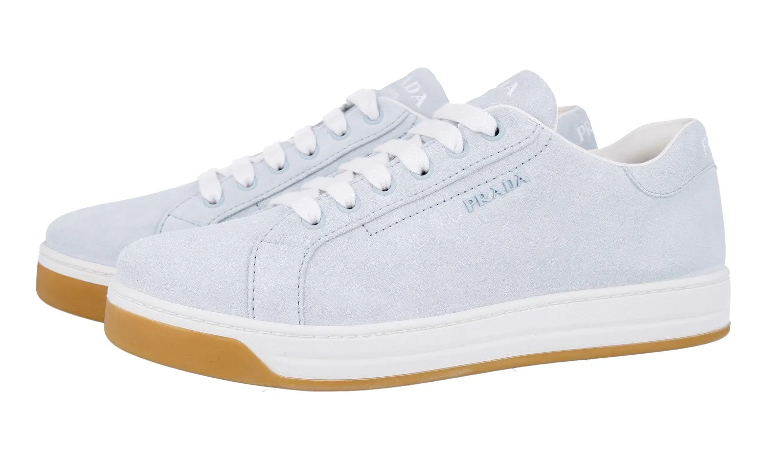 Step Ready Prada Women's Blue Leather Sneaker 1E535L