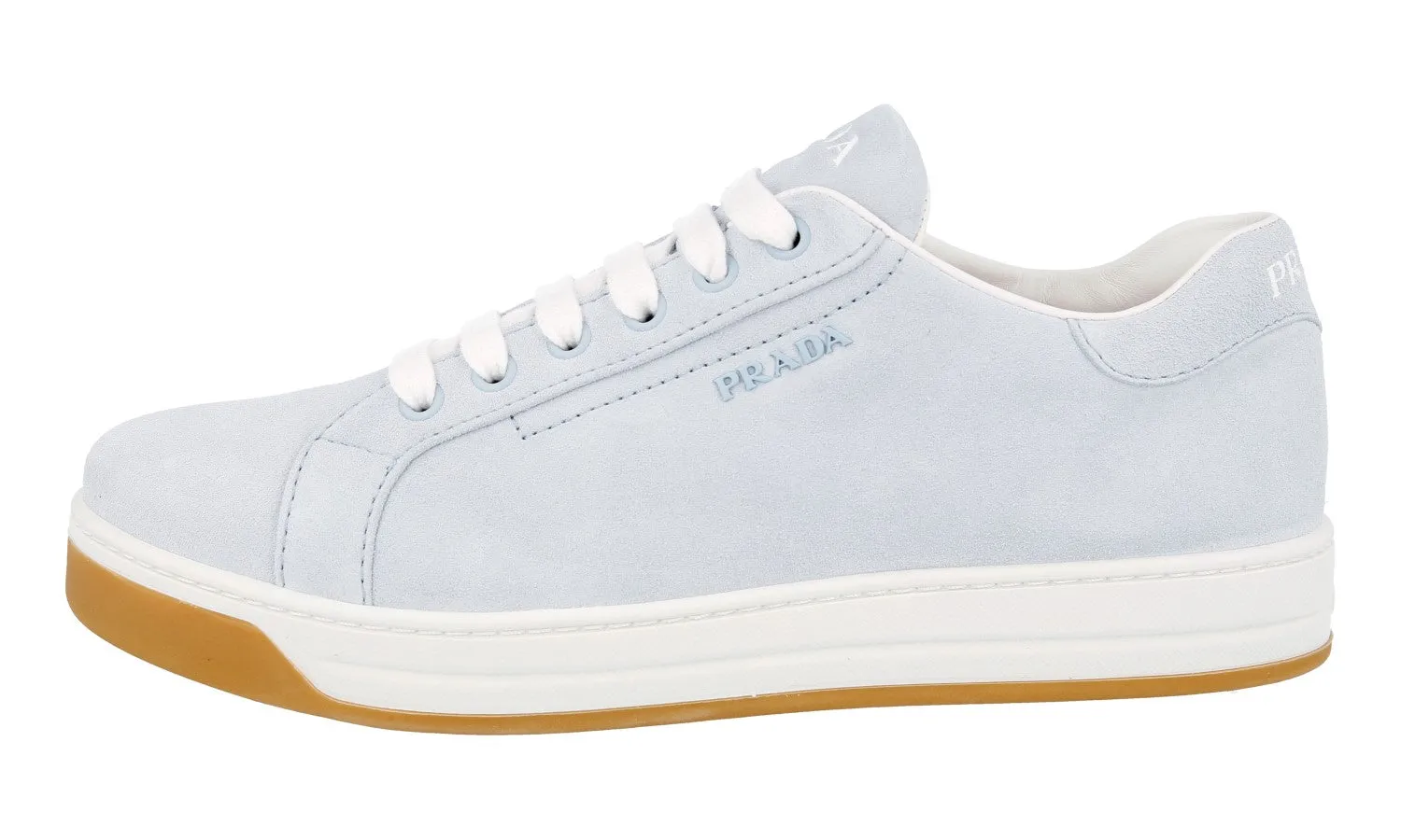 Active Athlete Prada Women's Blue Leather Sneaker 1E535L