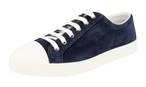 Prada Women's Blue Leather Sneaker 3E6202 Stability