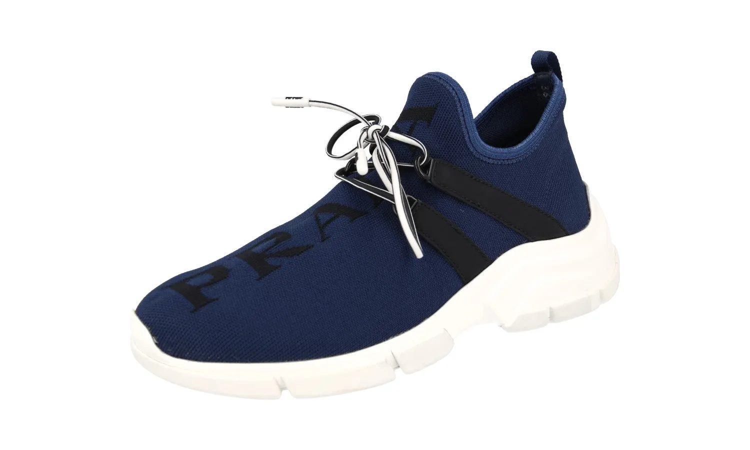 Prada Women's Blue Sneaker 1E344L Ultra Flexible Grooves