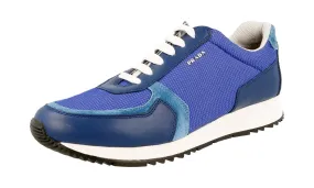 High Rebound Sole Casual Style Prada Women's Blue Sneaker 3E6183