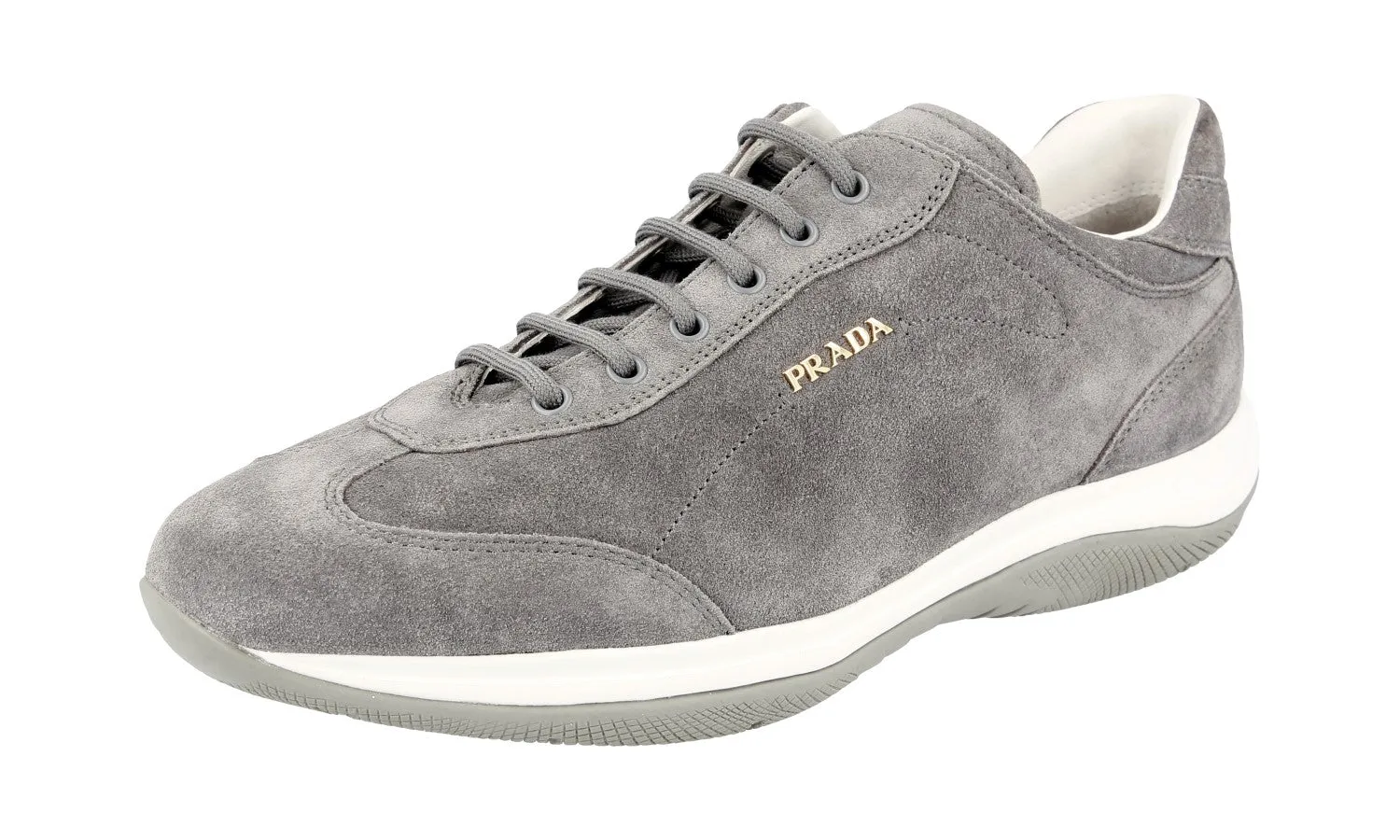 Boosted sole Prada Women's Grey Leather Sneaker 3E5793