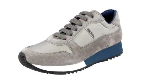 Motion Ready Prada Women's Grey Leather Sneaker 3E5939