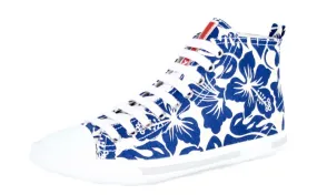 Structured performance Stylish Wear Prada Women's Multicoloured Hibiscus Canvas Sneaker 3T5731