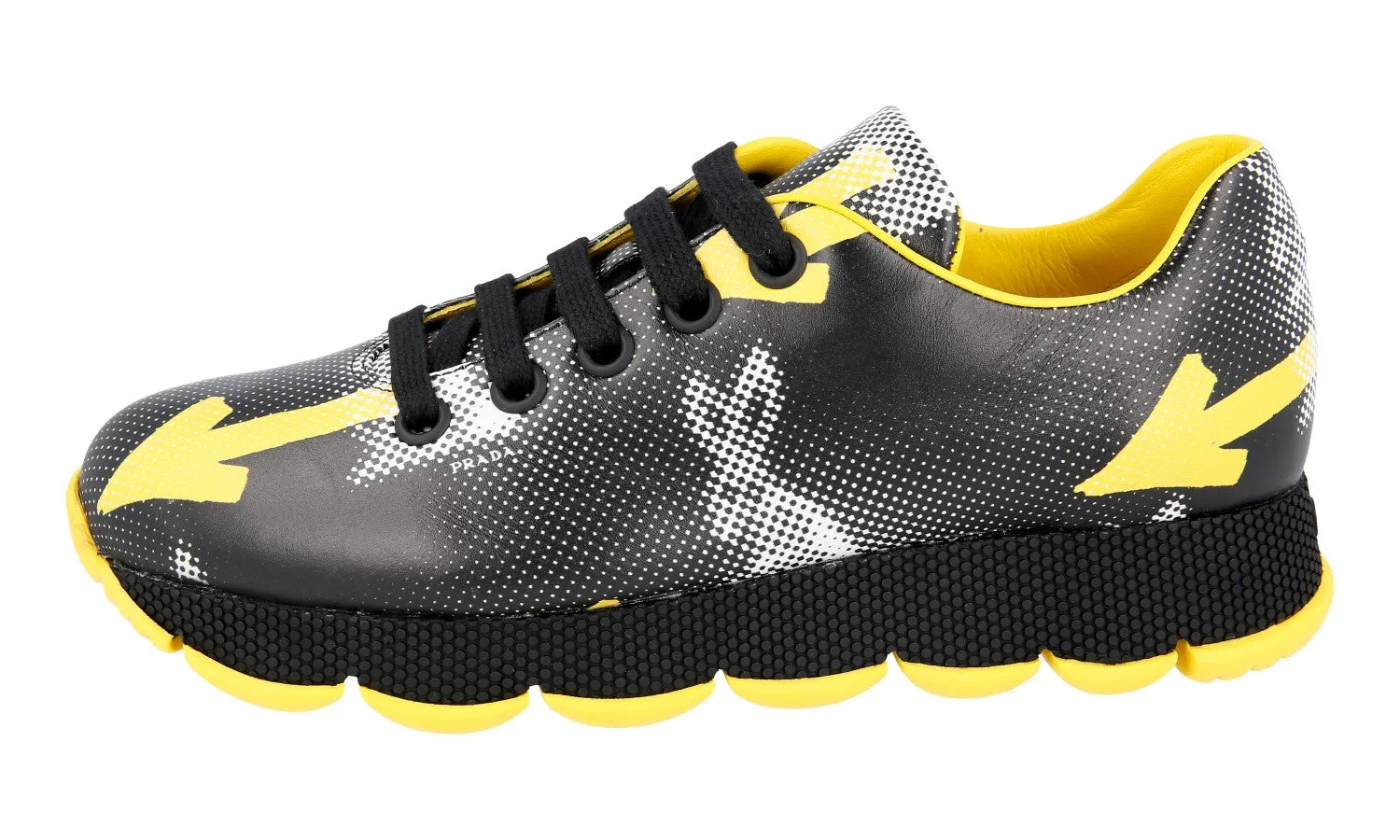 Prada Women's Multicoloured Leather Sneaker 1E654G Work Style