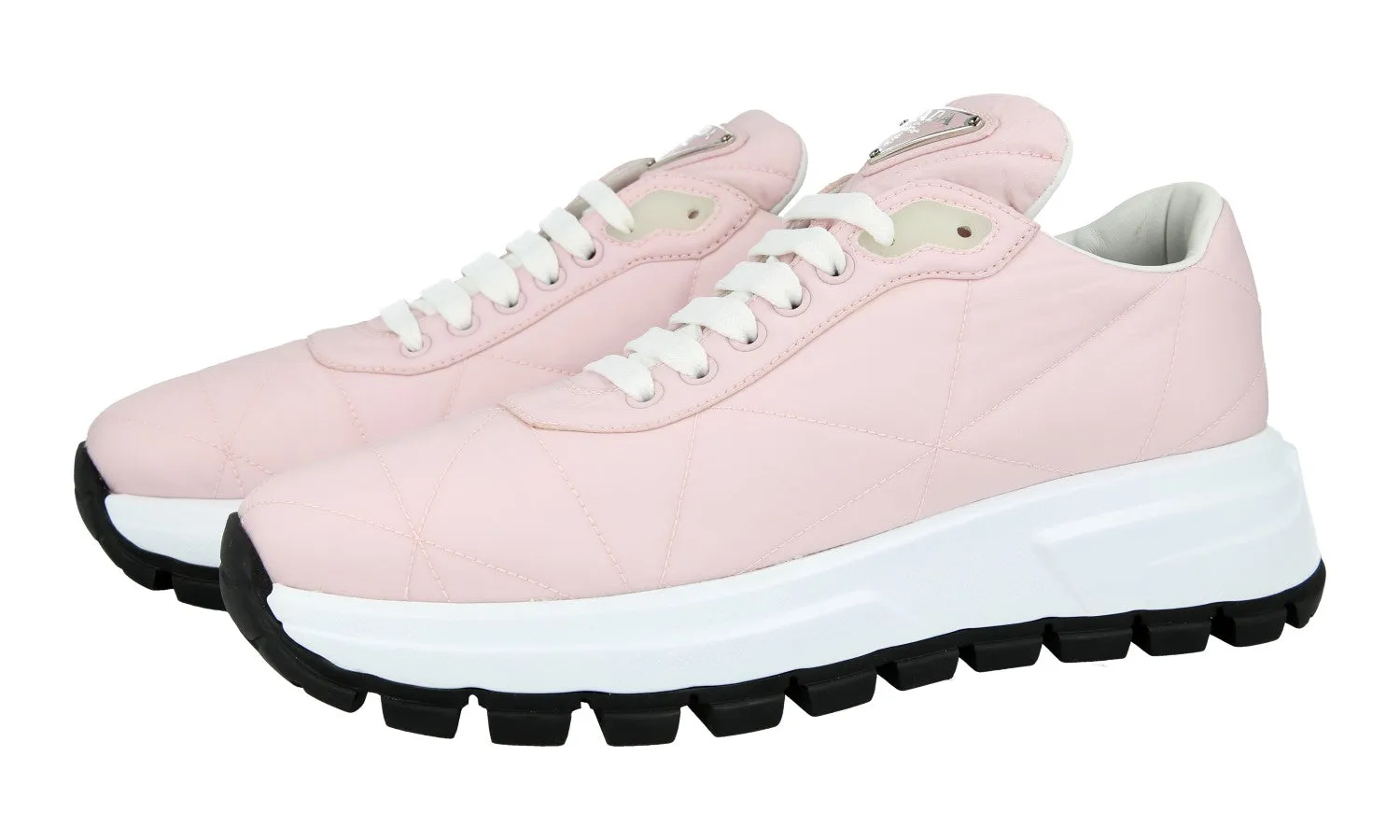 Prada Women's Pink Prax01 Sneaker 1E852M Street Focus Torque Control Shank