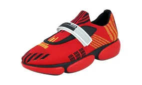 Padded Collar Structure Prada Women's Red Cloudbust Sneaker 1E651I