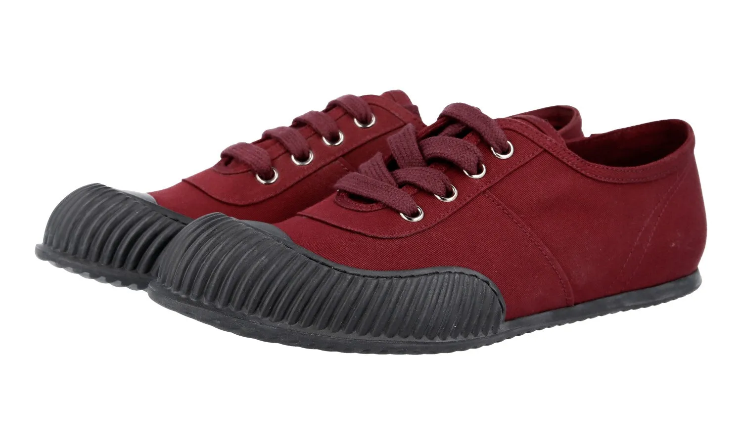 Prada Women's Red Sneaker 3E5838 Compression Molded Lightness Innovation