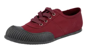 Prada Women's Red Sneaker 3E5838 Breathable fabric Abrasion Pads