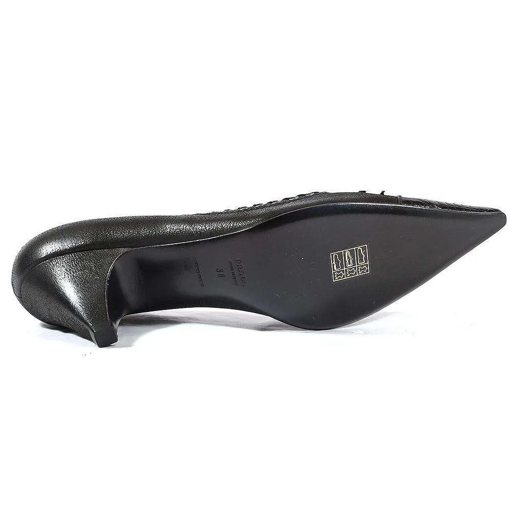 Tone Play Desert Cool Prada Women's Shoes Black leather Pumps (PRW11)