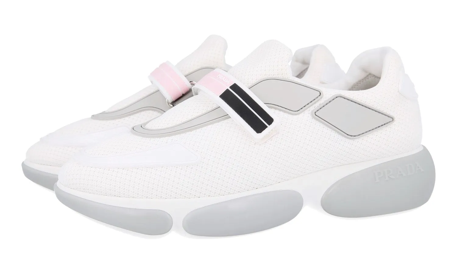 Prada Women's White Cloudbust Sneaker 1E293I Fast Steps