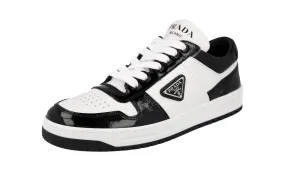 Grip Sole Motion Day Prada Women's White Leather Downtown Sneaker 1E792M
