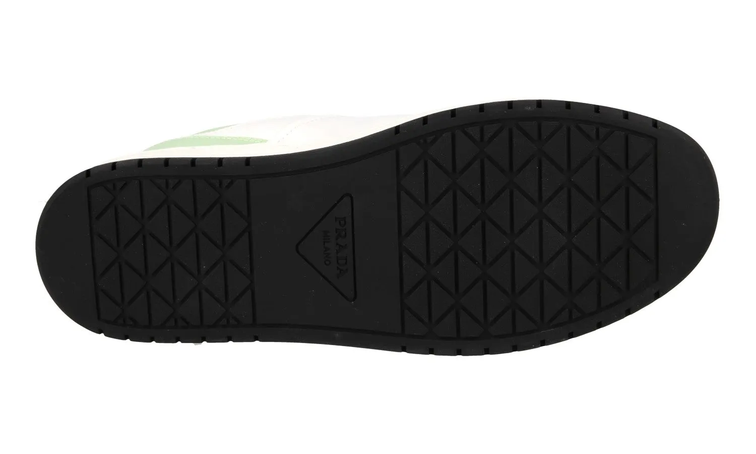 Muscle Friendly Style Comfort Prada Women's White Leather Downtown Sneaker 1E792M