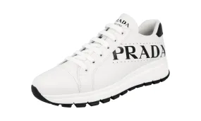 Prada Women's White Leather Prax01 Sneaker 1E597M Air Movement Retro-inspired performance