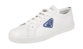Climate Control Technology Prada Women's White Leather Sneaker 1E941M