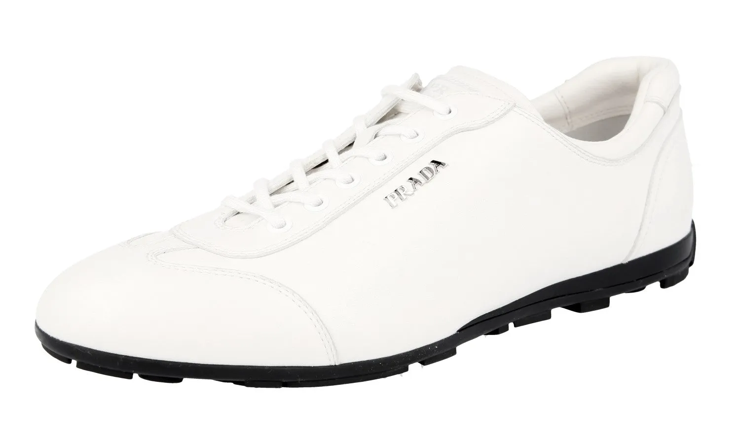 Easy Sport Prada Women's White Leather Sneaker 3E4900