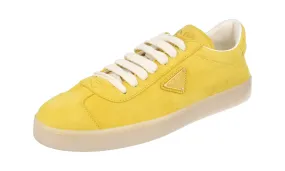 Prada Women's Yellow Leather Lane Sneaker 1E413N Torsional Rigidity Bar