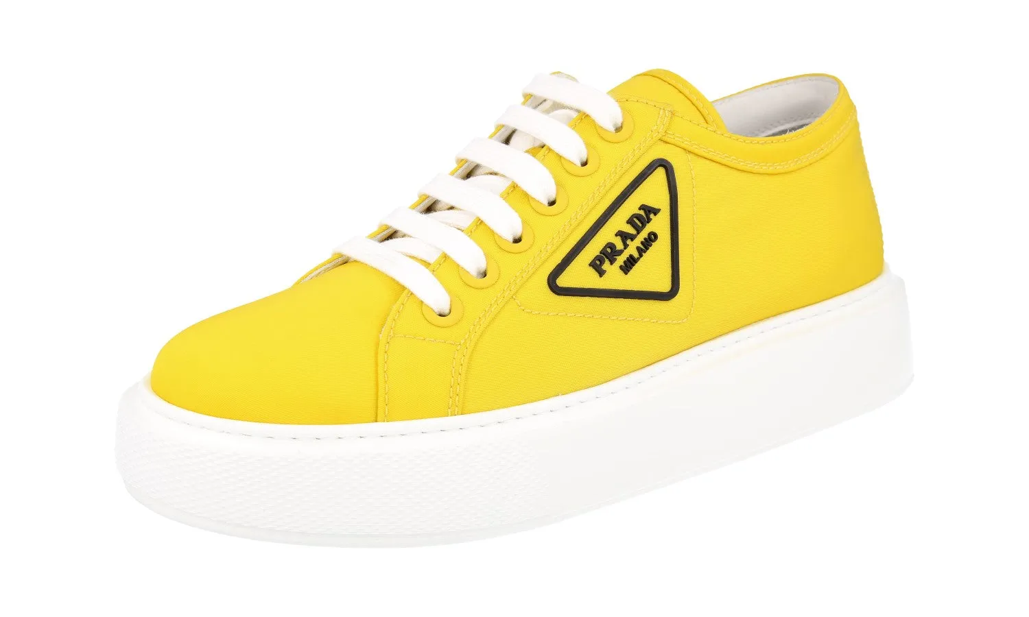 Track Fit Prada Women's Yellow Macro Sneaker 1E245M