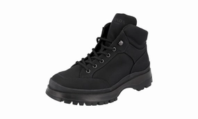 Prada Men's Black Brixxen Half-Boot 2TE157 Zipper Closure