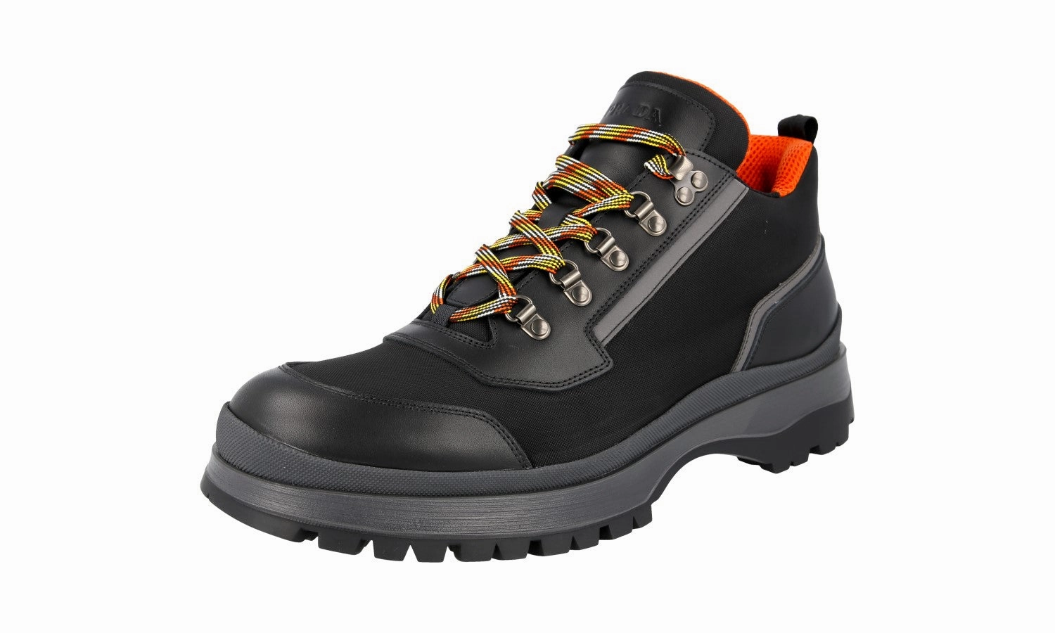 Fresh Season Chic Pair Prada Men's Black Leather Brixxen Half-Boot 2TE143