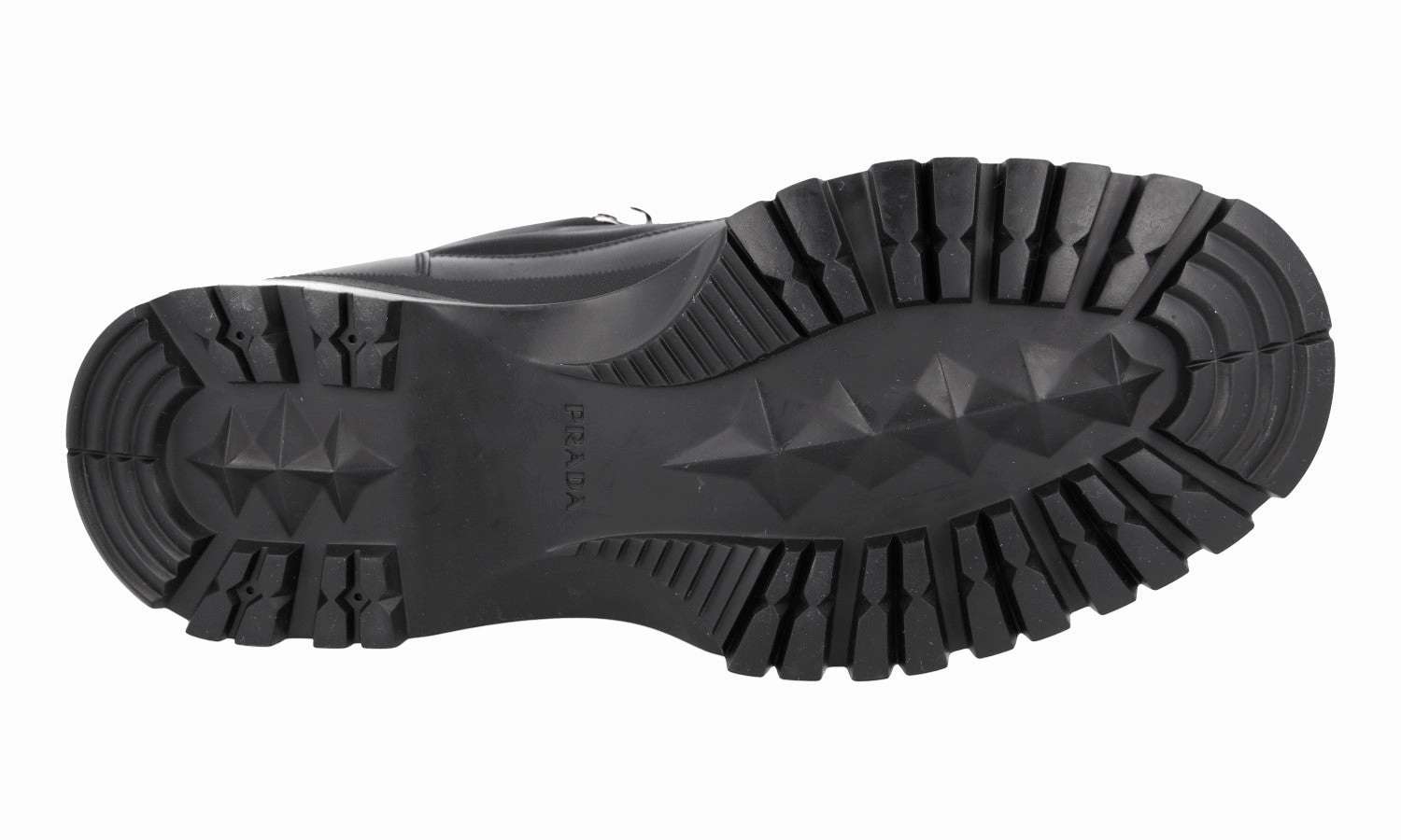 Evening Chic buckle accents Prada Men's Black Leather Brixxen Half-Boot 2TE172