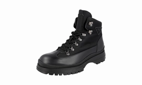 Prada Men's Black Leather Brixxen Half-Boot 2TE172 Perfect Fit