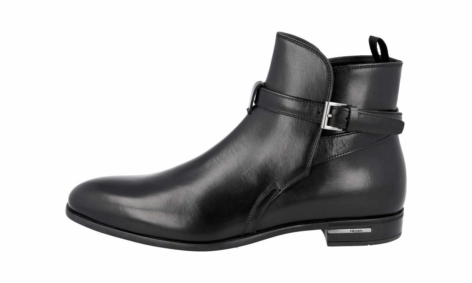 Prada Men's Black Leather Half-Boot 2TC029 City Chicfit evening walk