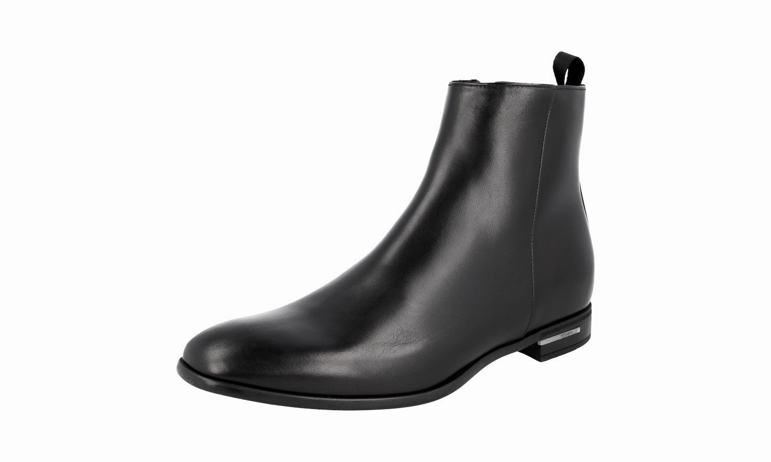Prada Men's Black Leather Half-Boot 2TC055 Cold Outfit Urban Footwear