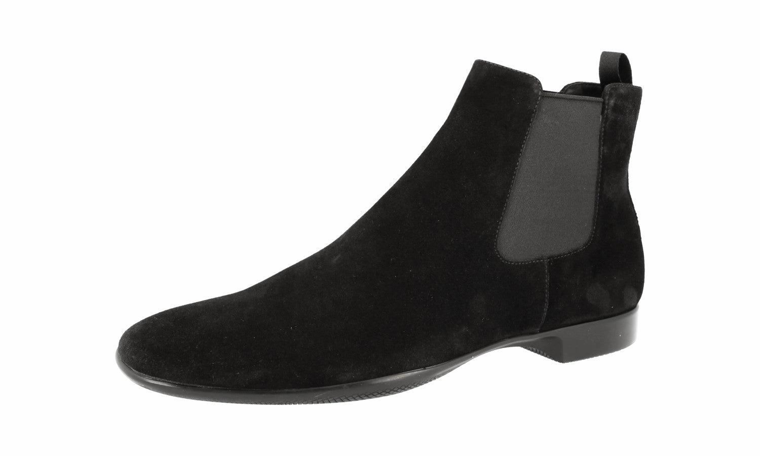 Cold-Weather Boot Prada Men's Black Leather Half-Boot 4T2852