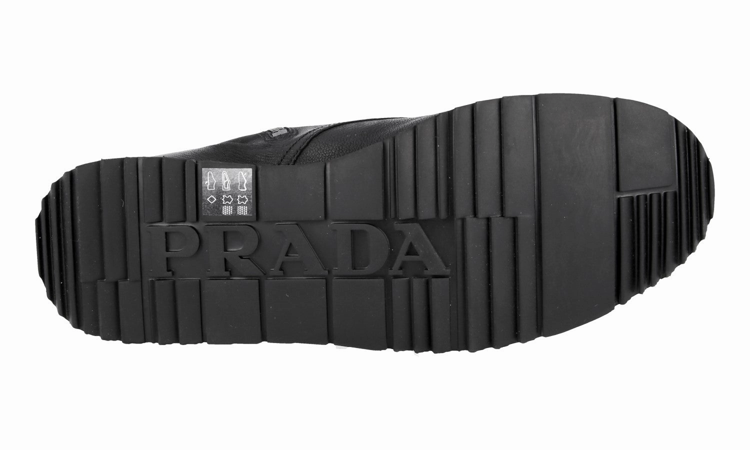 Prada Men's Black Leather Half-Boot 4T3361 Everyday Wear