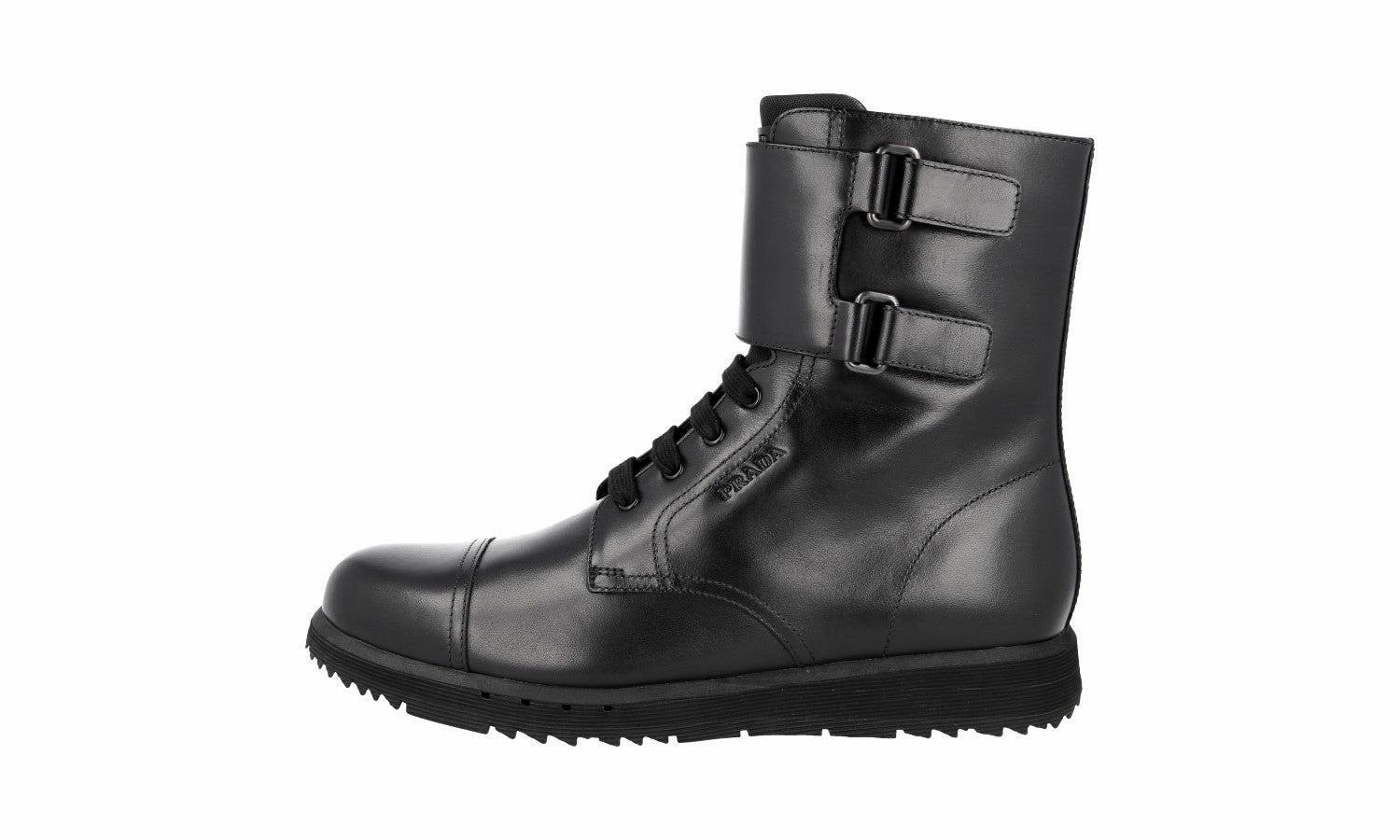 Prada Men's Black Leather Half-Boot 4T3361 Stylish All-Day Casual Mood