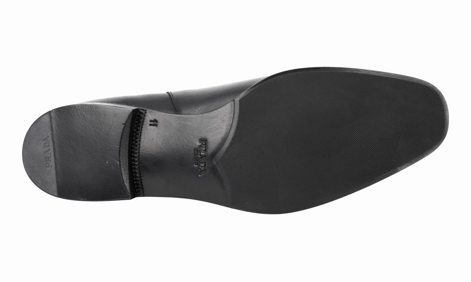 Prada Men's Black Saffiano Leather Half-Boot 2TC015 Stylish Design