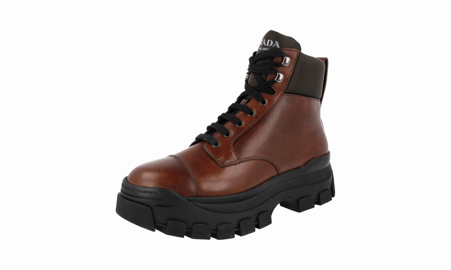 Quick Comfort Prada Men's Brown Leather Half-Boot 2TG156
