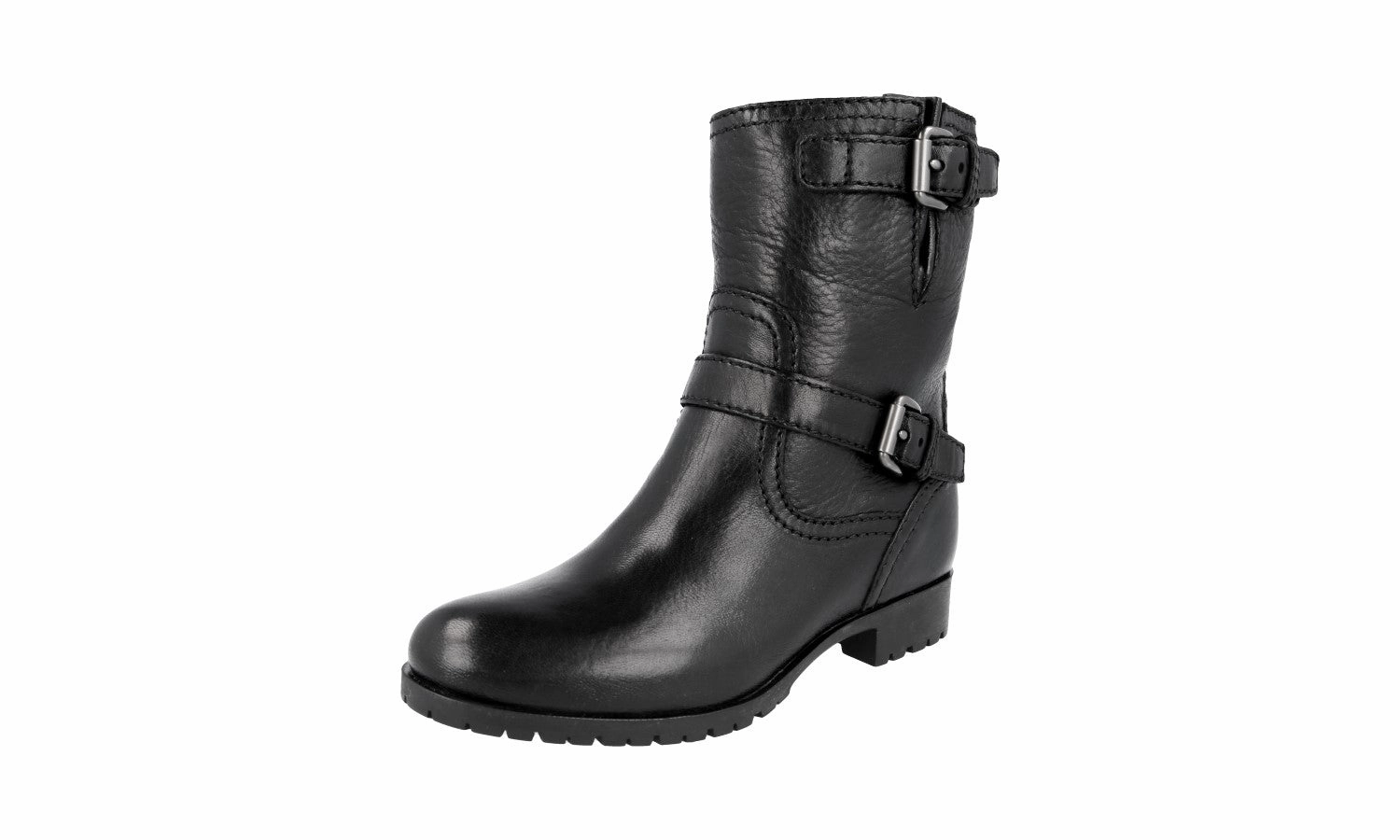 Practical Look Prada Women's Black Deerskin Leather Half-Boot 1U292E