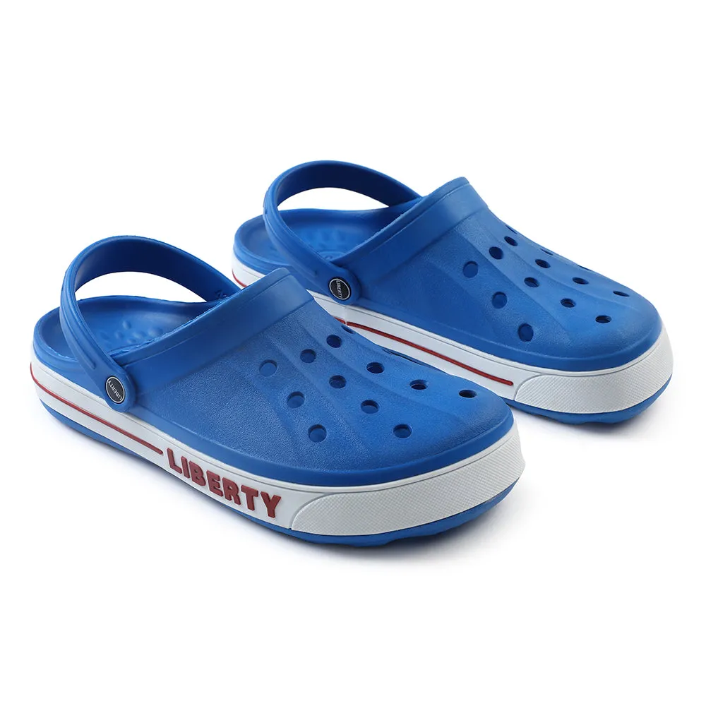 A-HA Blue Casual Slip-on Clogs For Men LITEWALK By Liberty Lace Up Design