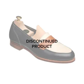 Flex Flow Classic Casual Shoes Clare Navy, Ivory & Tan Burnished Calf